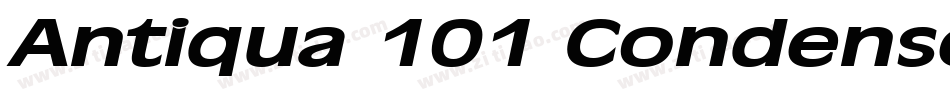 Antiqua 101 Condensed Bold字体转换